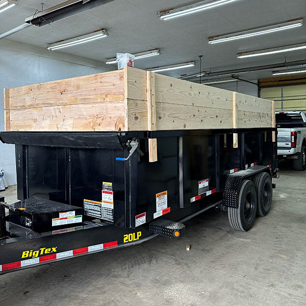 20 Yard Rubber Wheeled Dumpster